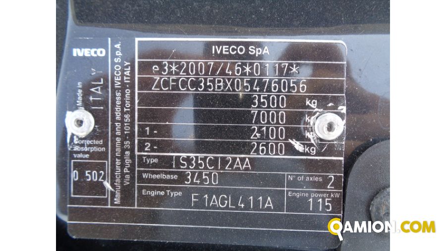 Iveco daily 35c16 usato - 72.917 km - Torino - 2022 | Iveco Orecchia - Foto 3