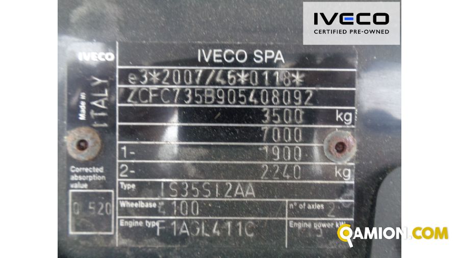 Iveco DAILY 35S16 - 4100 DAILY 35S16 - 4100 Altro | Iveco Orecchia