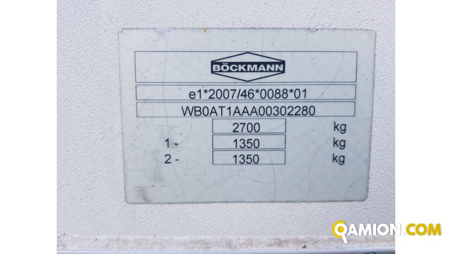 BOCKMANN 1350 KG 1350 KG | Rimorchio Bisarca